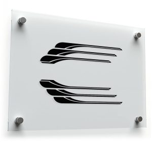 Sleek Black Racing Stripe Decal Set