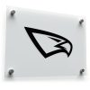 Sleek Eagle Head Silhouette Vinyl Sticker