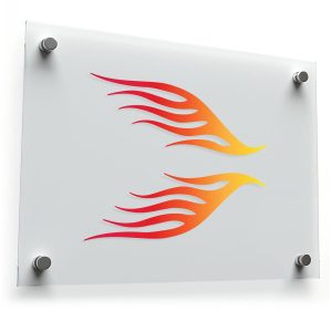 Sleek Flame Decal Stickers