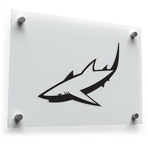 Sleek Shark Silhouette Sticker