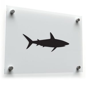 Sleek Shark Silhouette Sticker