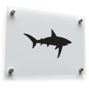 Sleek Shark Silhouette Wall Sticker