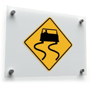 Slippery When Wet" Vinyl Sticker – Bold Yellow and