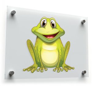 Smiling Cartoon Frog Sticker