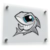 Smiling Cartoon Shark Decal 1