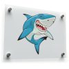 Smiling Cartoon Shark Sticker 1