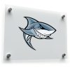 Smiling Shark Cartoon Sticker 1