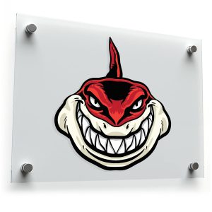 Smiling Shark Cartoon Sticker