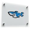 Smiling Shark Cartoon Sticker