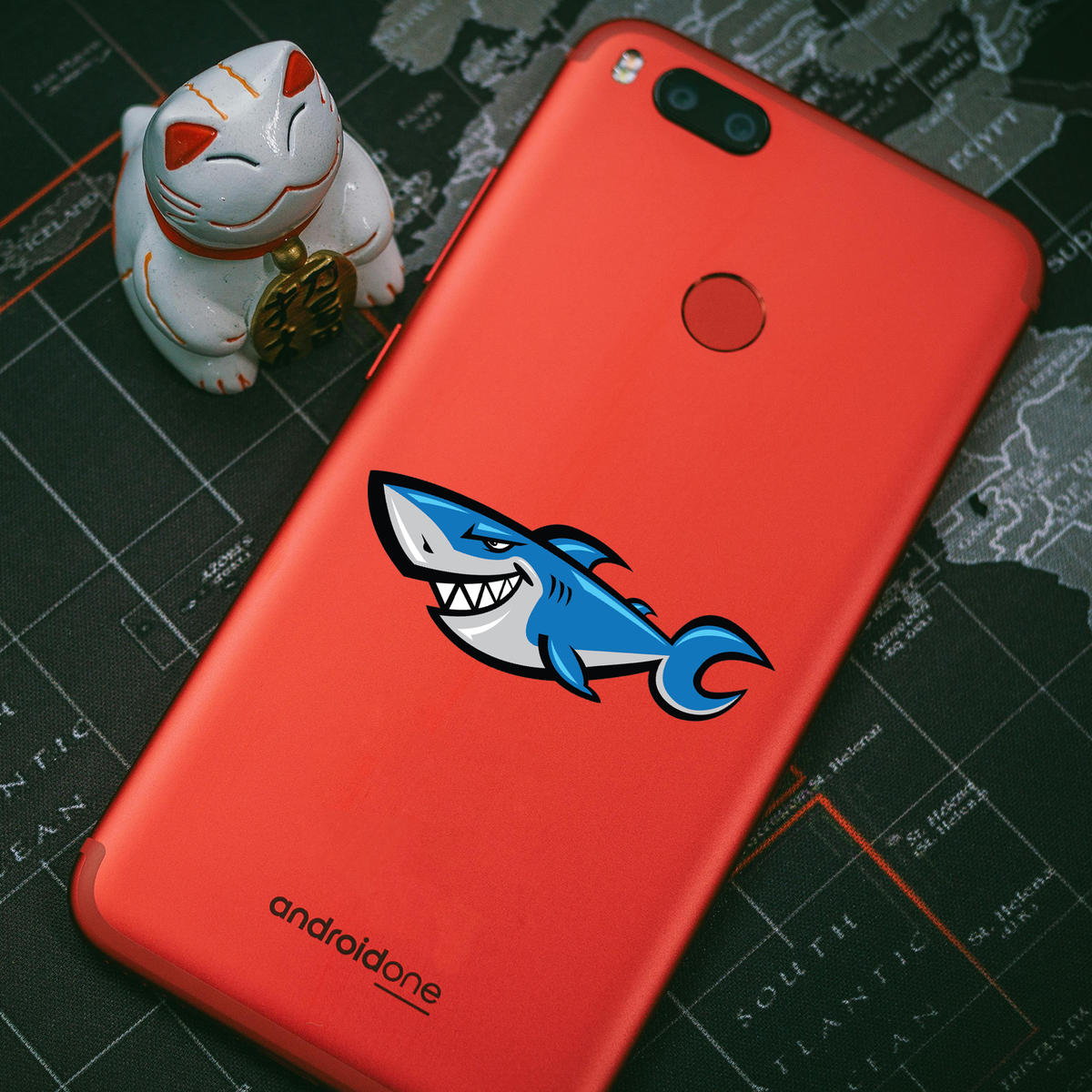 Smiling Shark Cartoon Sticker 9 Smiling Shark Cartoon Sticker - Image 7