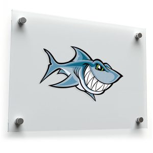 Smiling Shark Vinyl Sticker