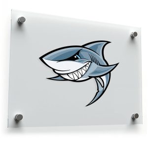 Smiling Shark Vinyl Sticker