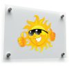 Smiling Sun Vinyl Sticker 1