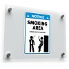 "Smoking Area Notice" Sticker 1