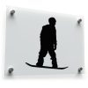 Snowboarder Silhouette Sticker 1