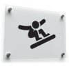 Snowboarding Silhouette Vinyl Sticker