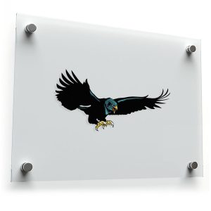Soaring Black Eagle Vinyl Sticker