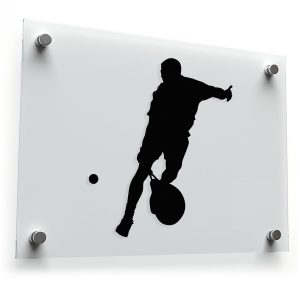 Soccer Player Silhouette Vinyl Sticker