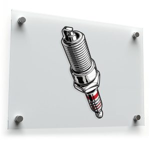 Spark Plug Decal
