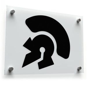 Spartan Helmet Silhouette Sticker