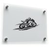 Speed Racer Motorcycle Silhouette Decal 1