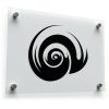 Spiral Shell Silhouette Sticker