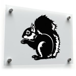 Squirrel Silhouette Sticker