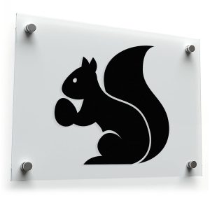 Squirrel Silhouette Sticker