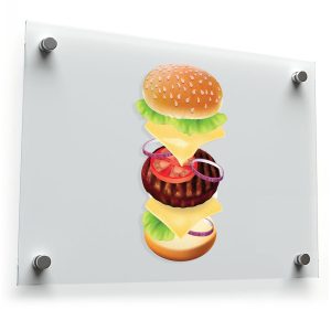Stacked Cheeseburger Vinyl Sticker