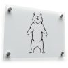 Standing Bear Outline Sticker