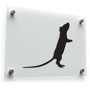 Standing Rat Silhouette Sticker