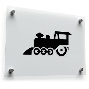 Steam Train Silhouette Vinyl Sticker