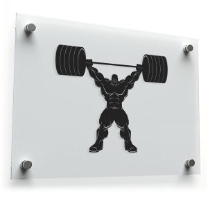 Strongman Weightlifting Vinyl Sticker