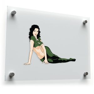 Stylish Mermaid Art Sticker