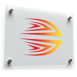 Stylized Flame Decal Sticker