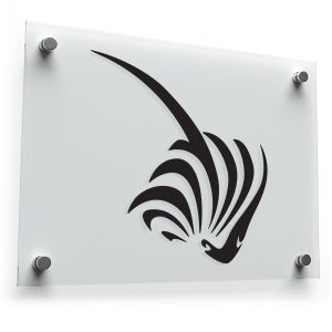 Stylized Manta Ray Vinyl Sticker