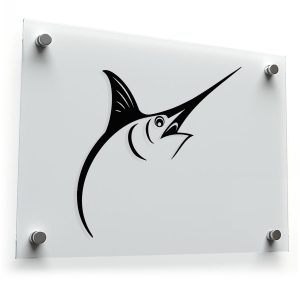 Stylized Marlin Head Sticker
