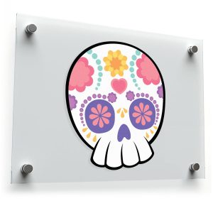 Sugar Skull Decal Vibrant Day of the Dead
