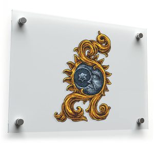 Sun and Moon Gothic Sticker