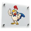 Super Chicken Cartoon Sticker 1
