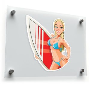 Surfer Girl Vinyl Sticker