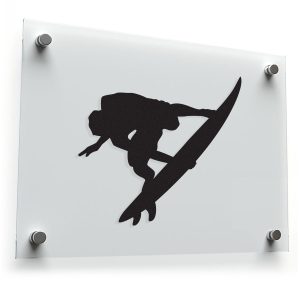 Surfer Silhouette Decal