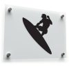Surfer Silhouette Sticker 1
