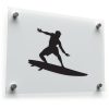 Surfer Silhouette Sticker
