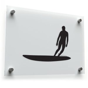 Surfer Silhouette Sticker