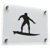 Surfer Silhouette Sticker 1