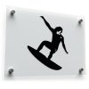 Surfer Silhouette Sticker