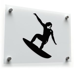 Surfer Silhouette Sticker