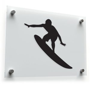 Surfer Silhouette Sticker