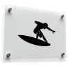 Surfer Silhouette Sticker